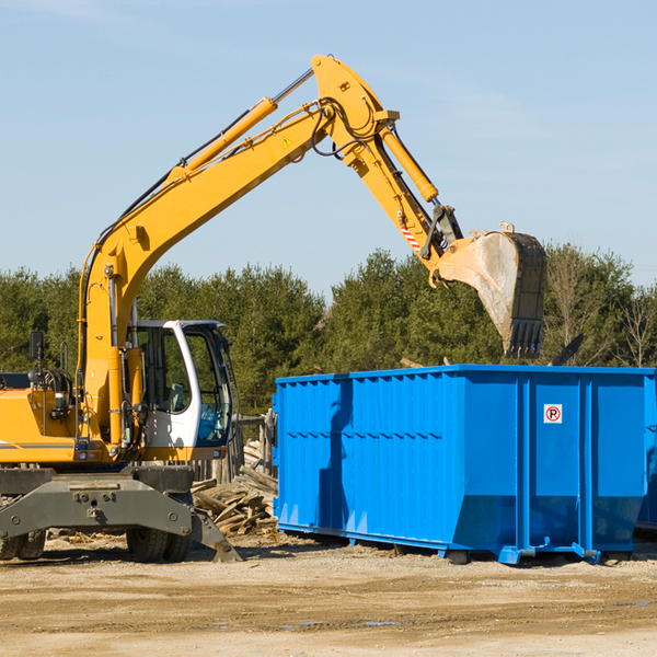 are there any restrictions on where a residential dumpster can be placed in Dover Missouri